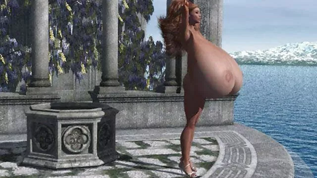 灵活摆在床上与安吉。 摩洛伊斯兰解放阵线的乳头